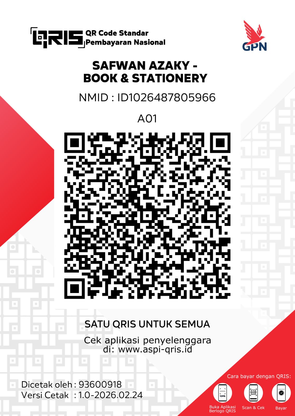 QRIS Pembayaran PINK